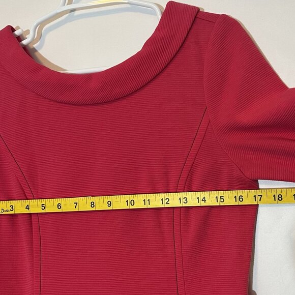 Boden Women’s Betty Ottoman Dress Size 10 R Hot Pink Stretch Lined Knee Short Sl - Picture 6 of 15